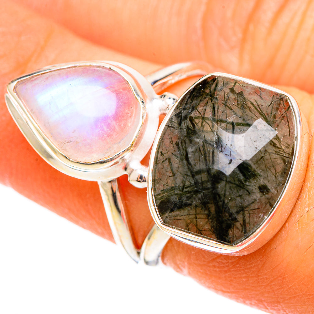 Tourmalinated Quartz Rings handcrafted by Anasilvercos - RING109243