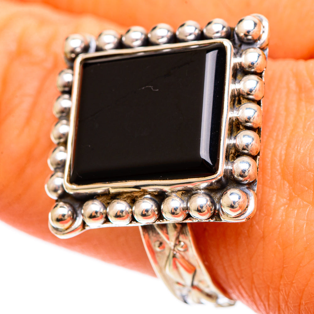 Black Onyx Rings handcrafted by Anasilvercos - RING109244
