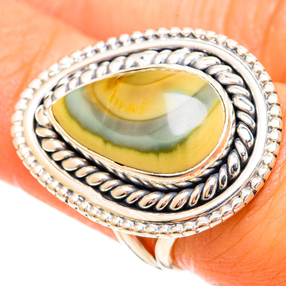 Polychrome Jasper Rings handcrafted by Anasilvercos - RING109297