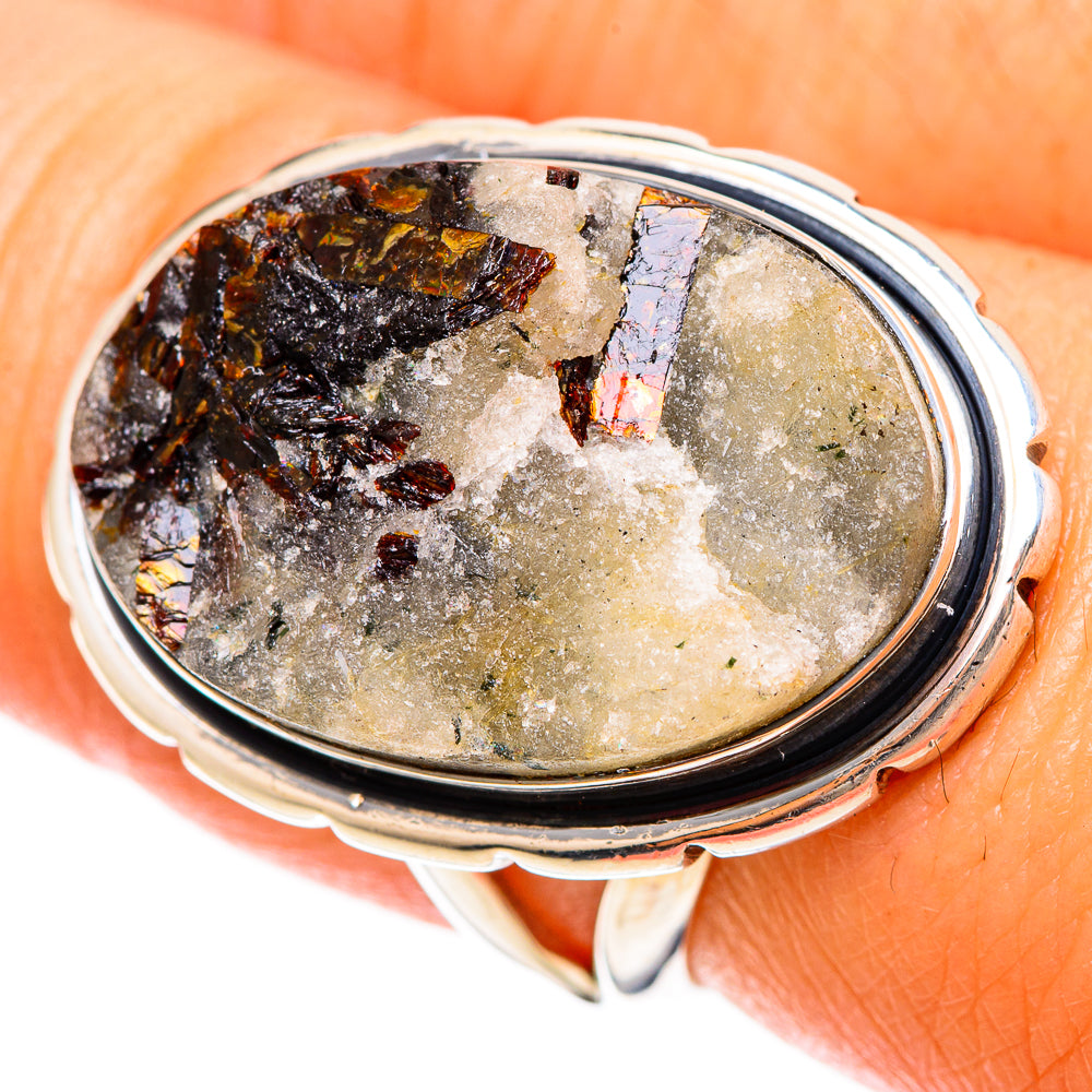 Astrophyllite Rings handcrafted by Anasilvercos - RING109300