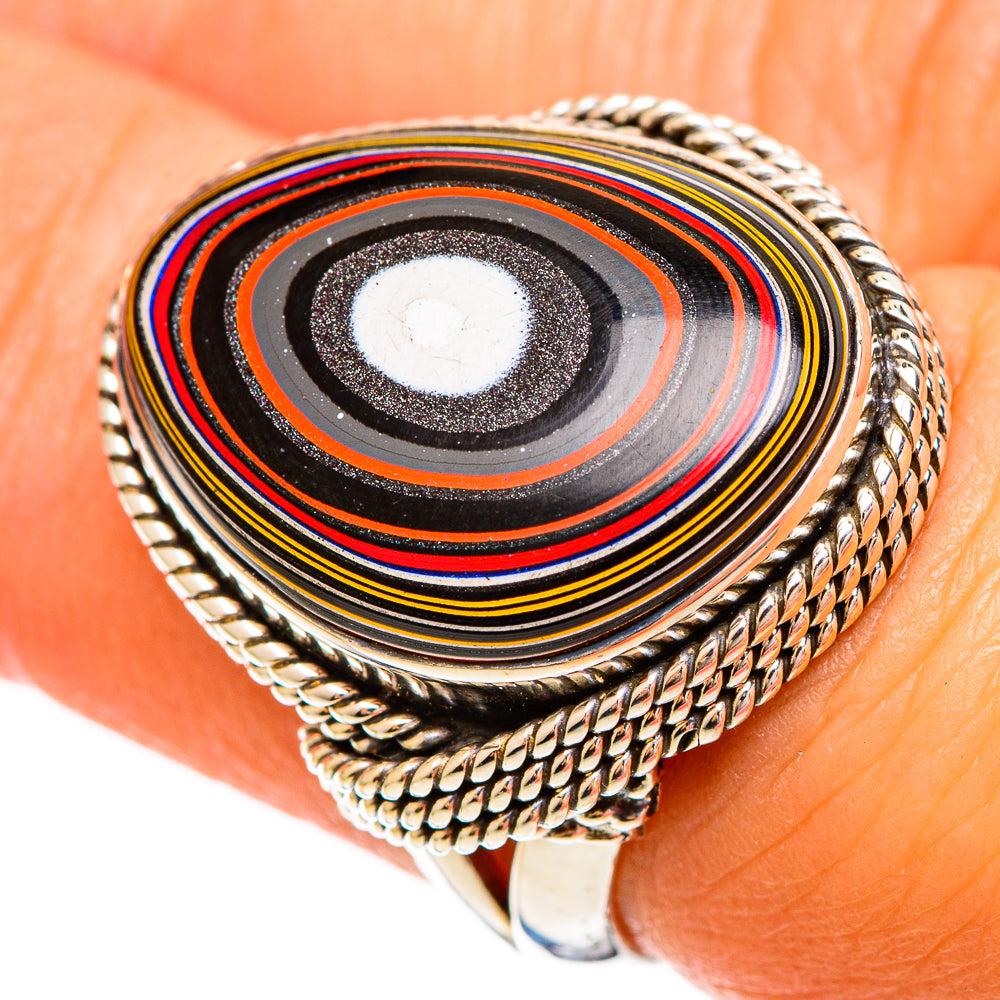 Fordite Rings handcrafted by Anasilvercos - RING109319
