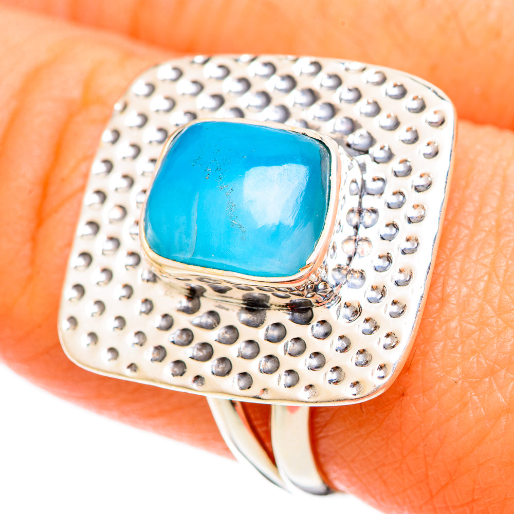 Larimar Rings handcrafted by Anasilvercos - RING109324