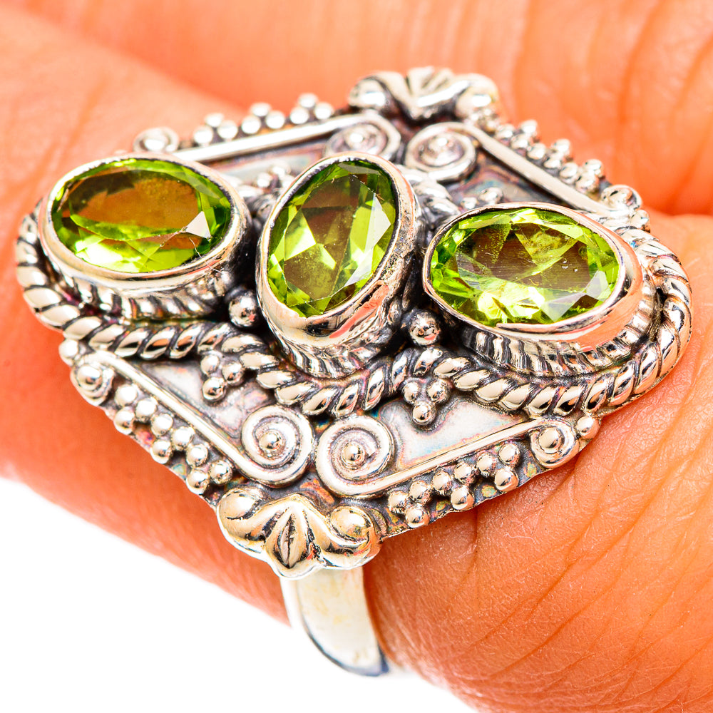Peridot Rings handcrafted by Anasilvercos - RING109359