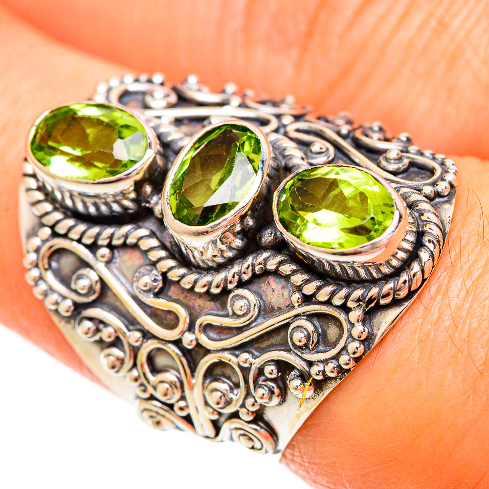 Peridot Rings handcrafted by Anasilvercos - RING109361