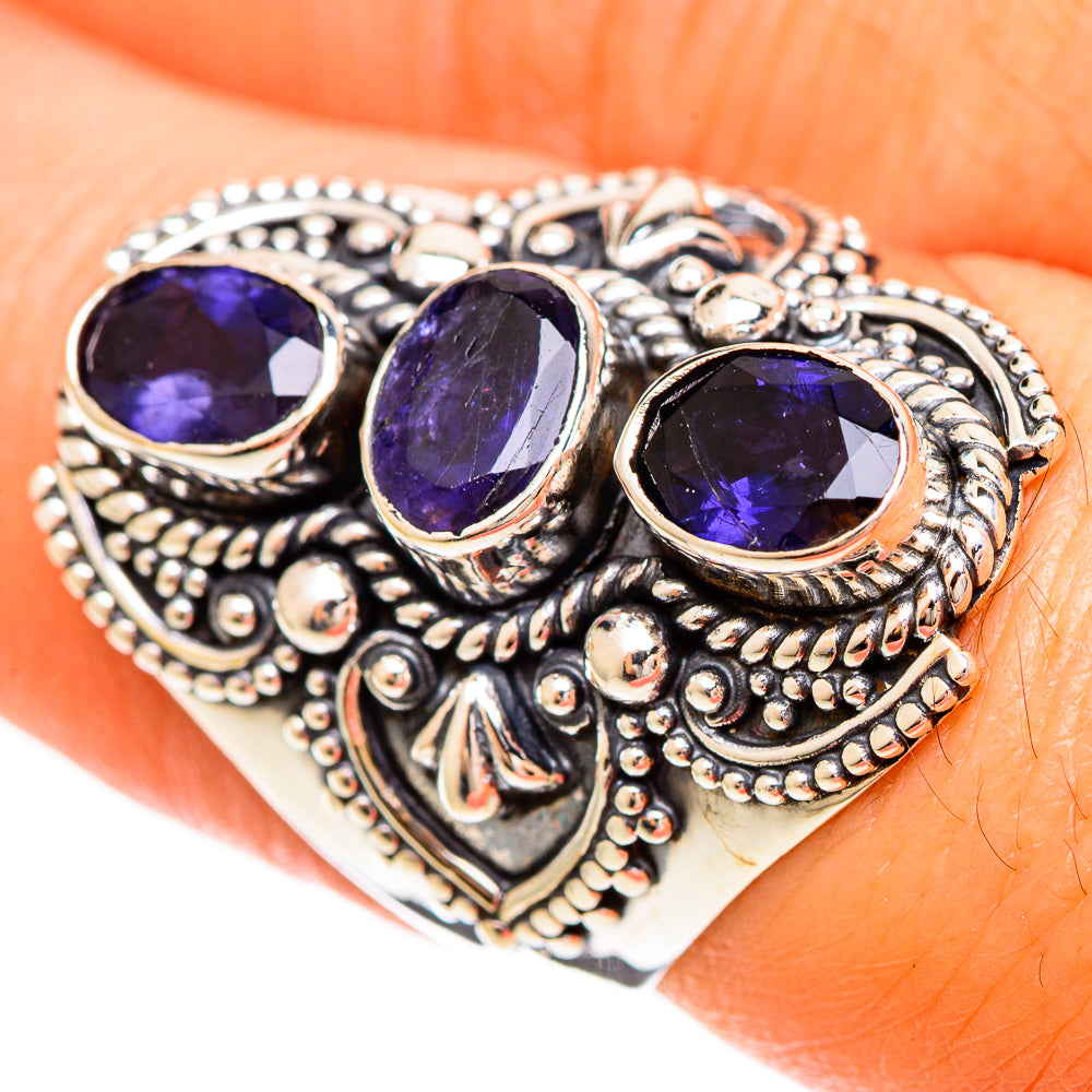 Violet Spinel Rings handcrafted by Anasilvercos - RING109370