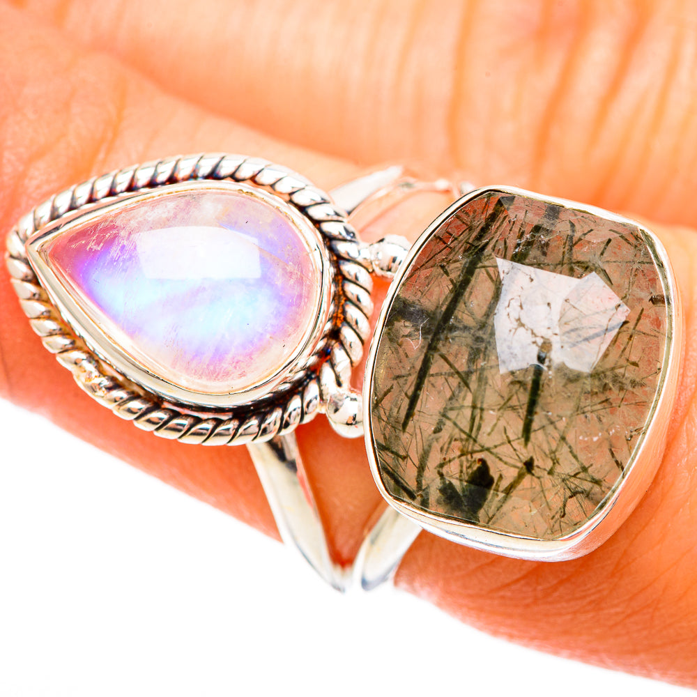 Tourmalinated Quartz Rings handcrafted by Anasilvercos - RING109372