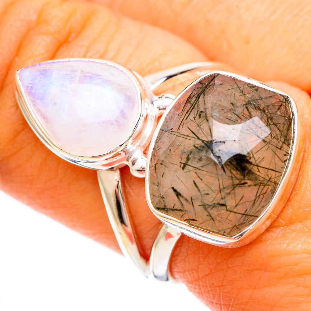 Tourmalinated Quartz Rings handcrafted by Anasilvercos - RING109373