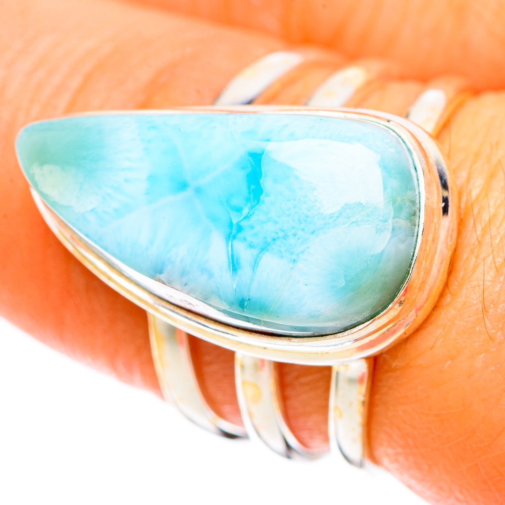 Larimar Rings handcrafted by Anasilvercos - RING109389
