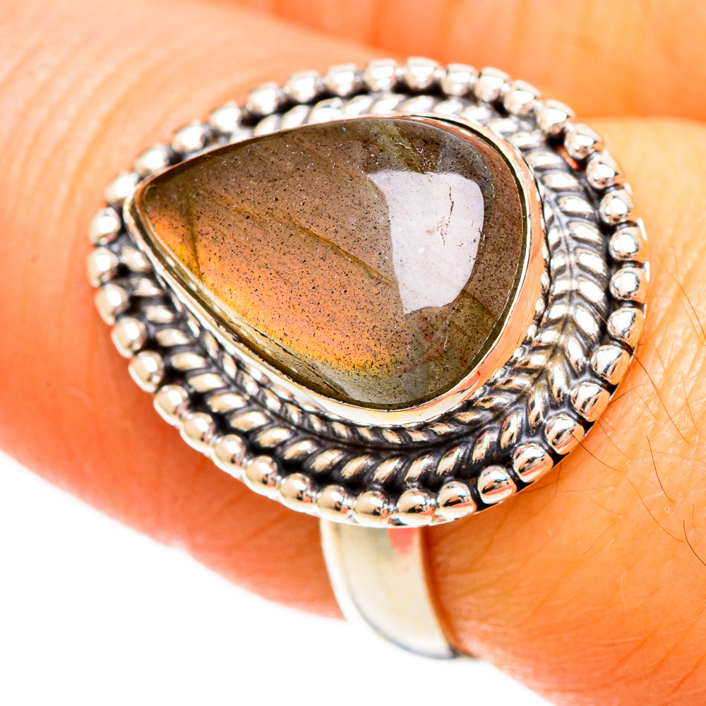 Labradorite Rings handcrafted by Anasilvercos - RING109394