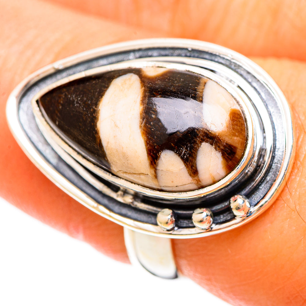Peanut Wood Jasper Rings handcrafted by Anasilvercos - RING109395