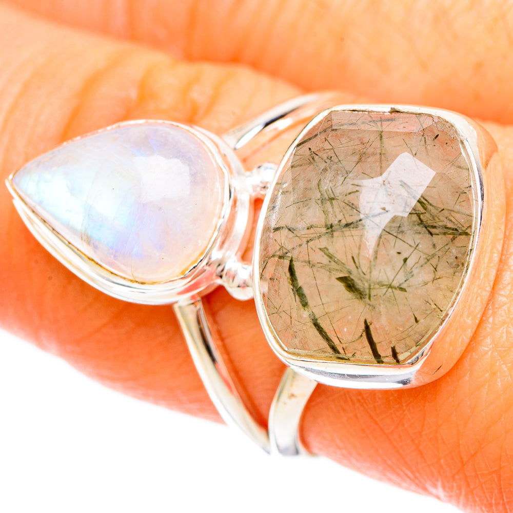 Tourmalinated Quartz Rings handcrafted by Anasilvercos - RING109400