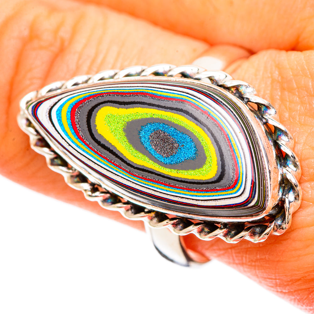 Fordite Rings handcrafted by Anasilvercos - RING109410
