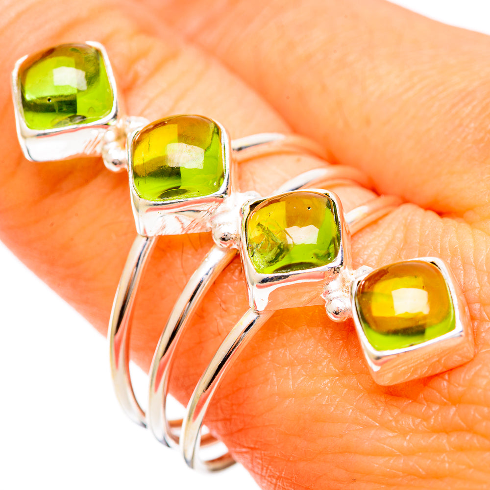 Peridot Rings handcrafted by Anasilvercos - RING109421