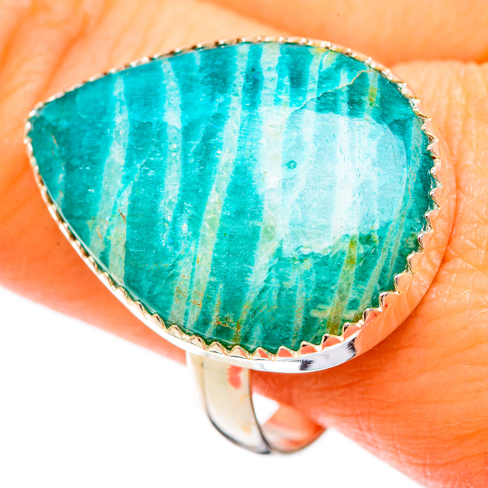 Amazonite Rings handcrafted by Anasilvercos - RING109423