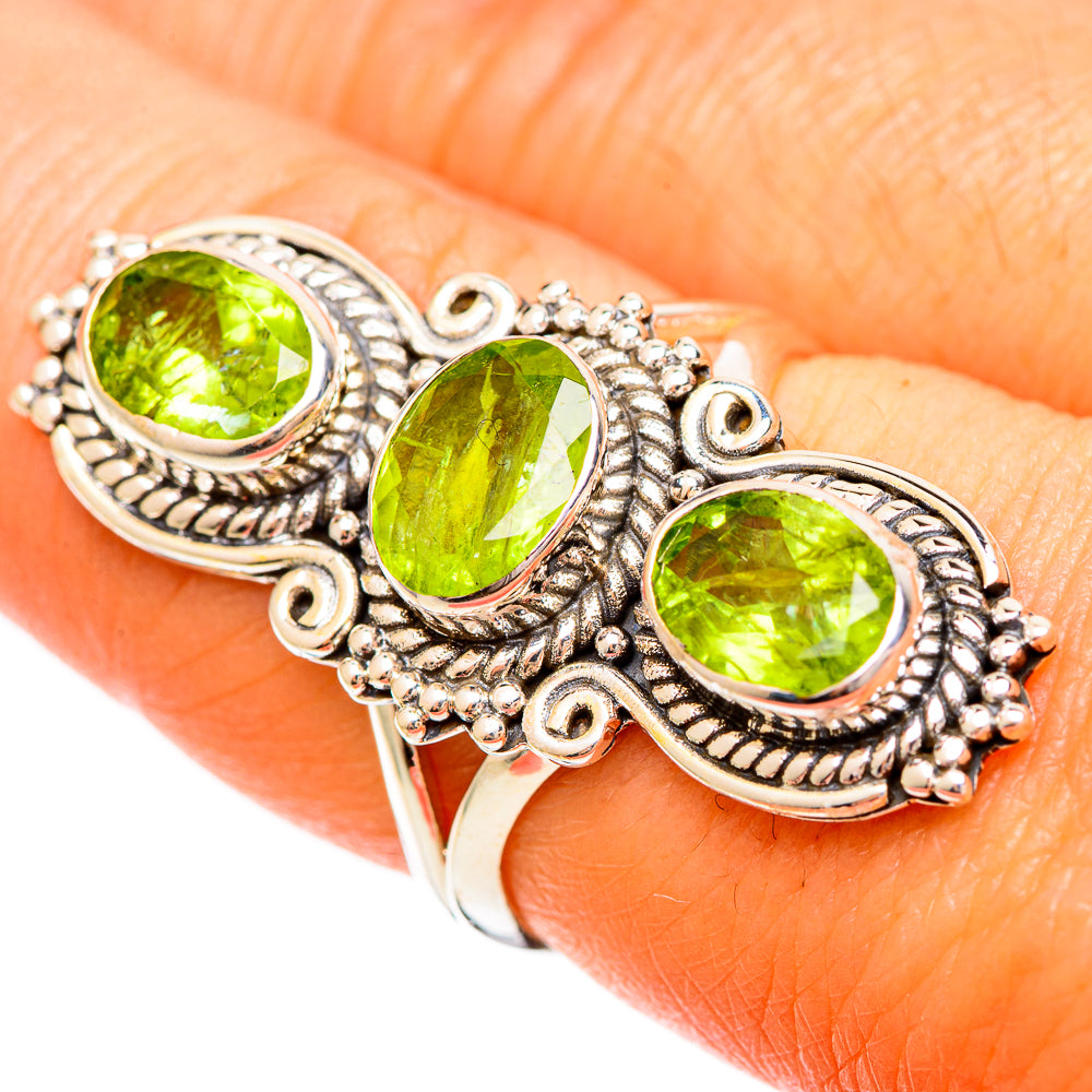 Peridot Rings handcrafted by Anasilvercos - RING109424