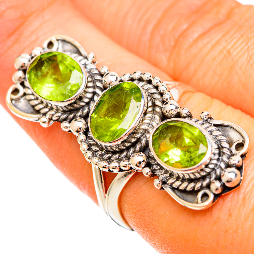 Peridot Rings handcrafted by Anasilvercos - RING109426