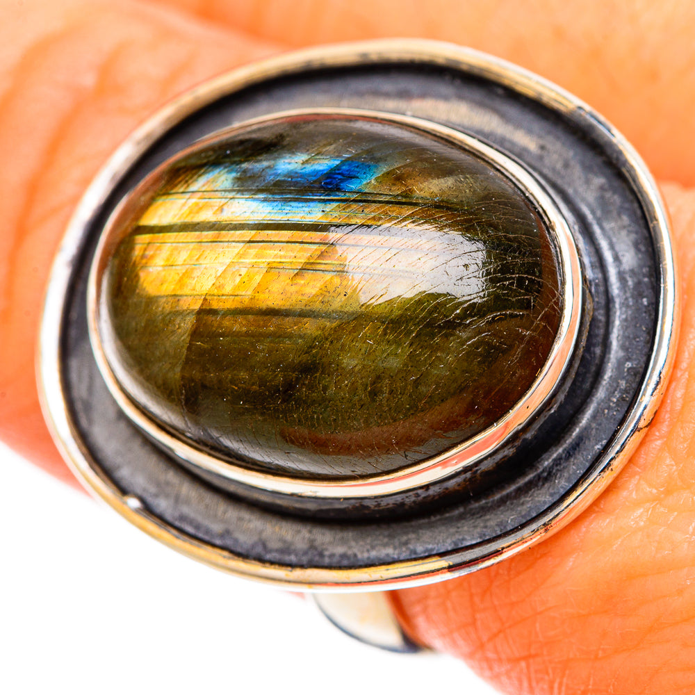 Labradorite Rings handcrafted by Anasilvercos - RING109427