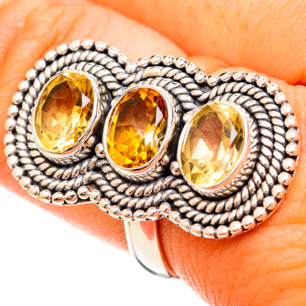 Citrine Rings handcrafted by Anasilvercos - RING109431