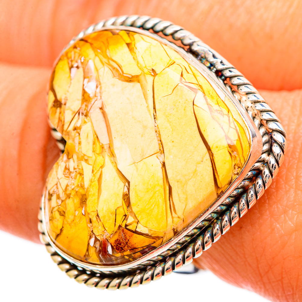 Brecciated Mookaite Rings handcrafted by Anasilvercos - RING109433