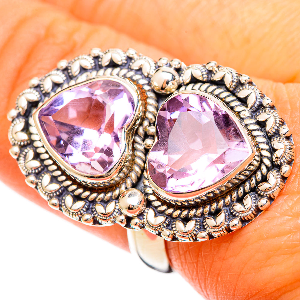Kunzite Rings handcrafted by Anasilvercos - RING109441
