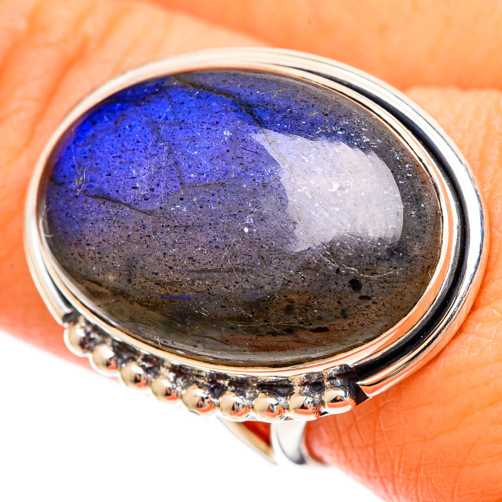 Labradorite Rings handcrafted by Anasilvercos - RING109456