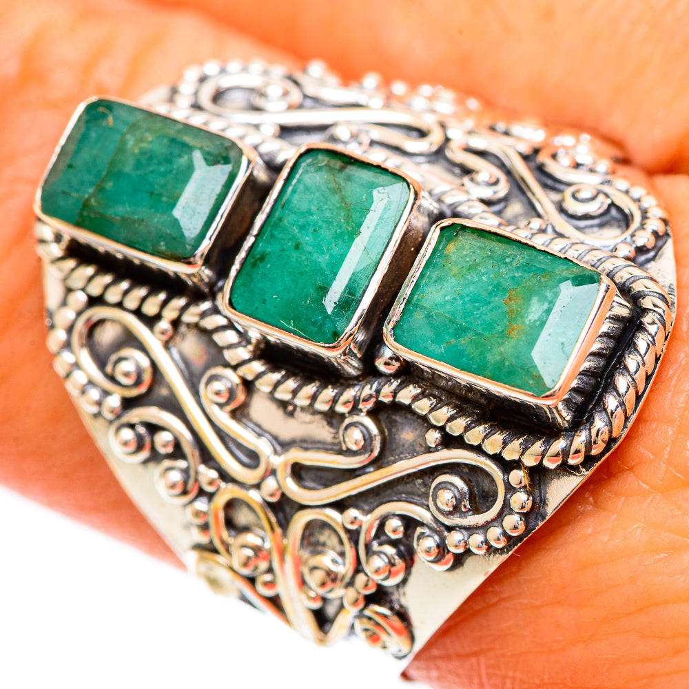 Emerald Rings handcrafted by Anasilvercos - RING109467