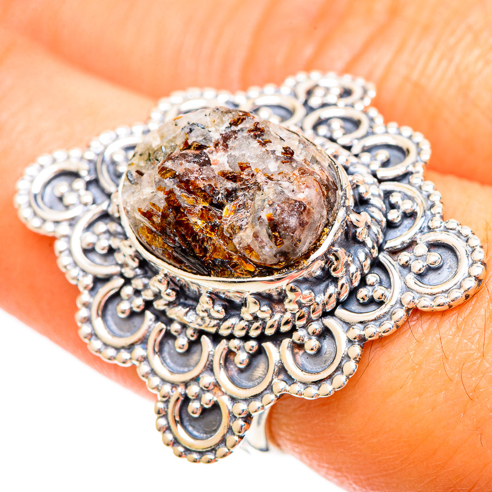 Astrophyllite Rings handcrafted by Anasilvercos - RING109470
