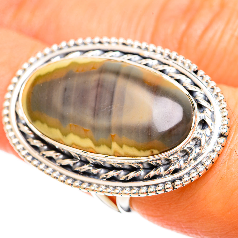 Polychrome Jasper Rings handcrafted by Anasilvercos - RING109475