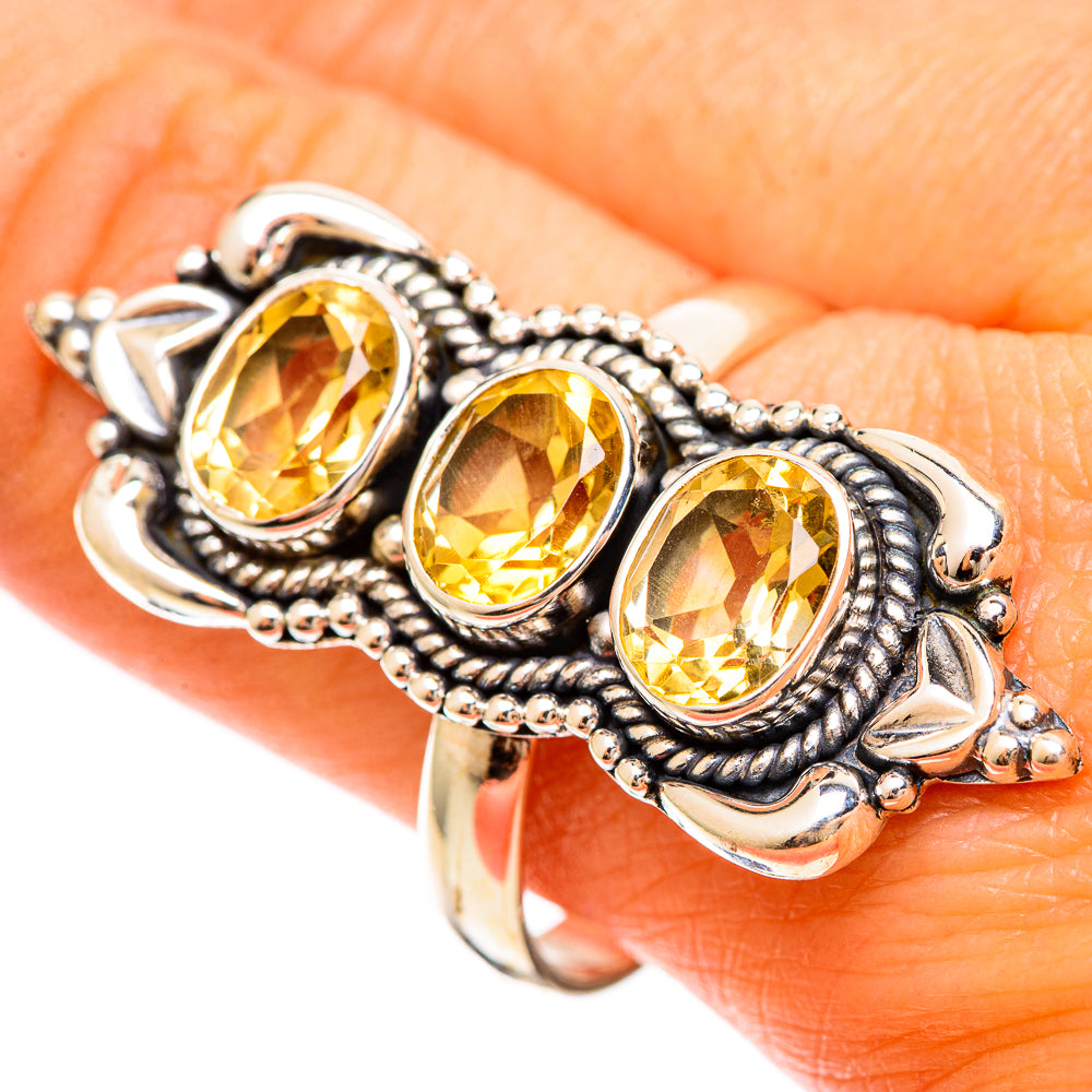 Citrine Rings handcrafted by Anasilvercos - RING109476