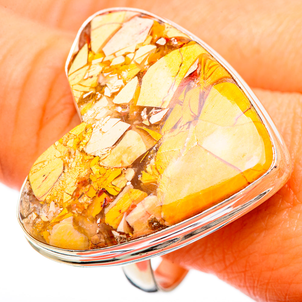 Brecciated Mookaite Rings handcrafted by Anasilvercos - RING109477