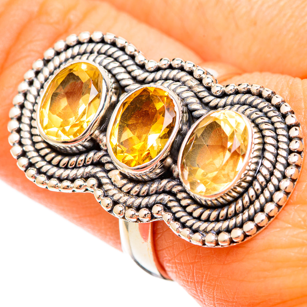 Citrine Rings handcrafted by Anasilvercos - RING109478