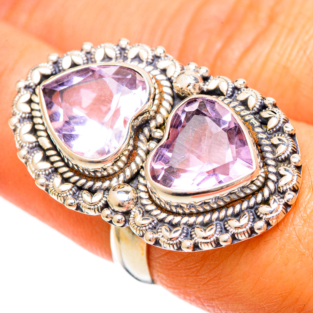 Kunzite Rings handcrafted by Anasilvercos - RING109484