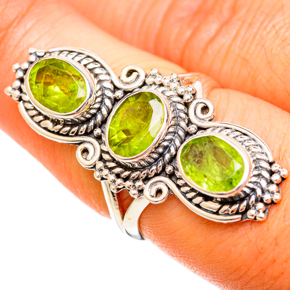 Peridot Rings handcrafted by Anasilvercos - RING109504