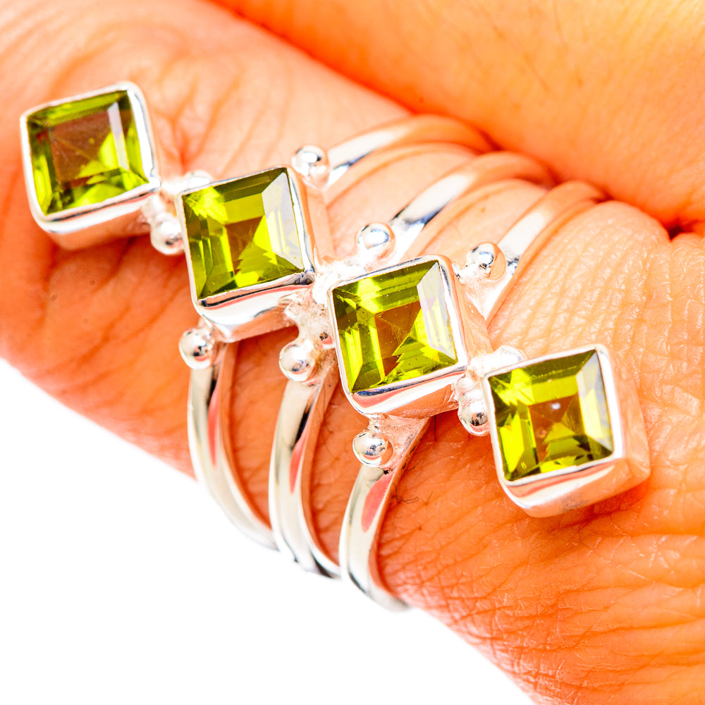 Peridot Rings handcrafted by Anasilvercos - RING109505