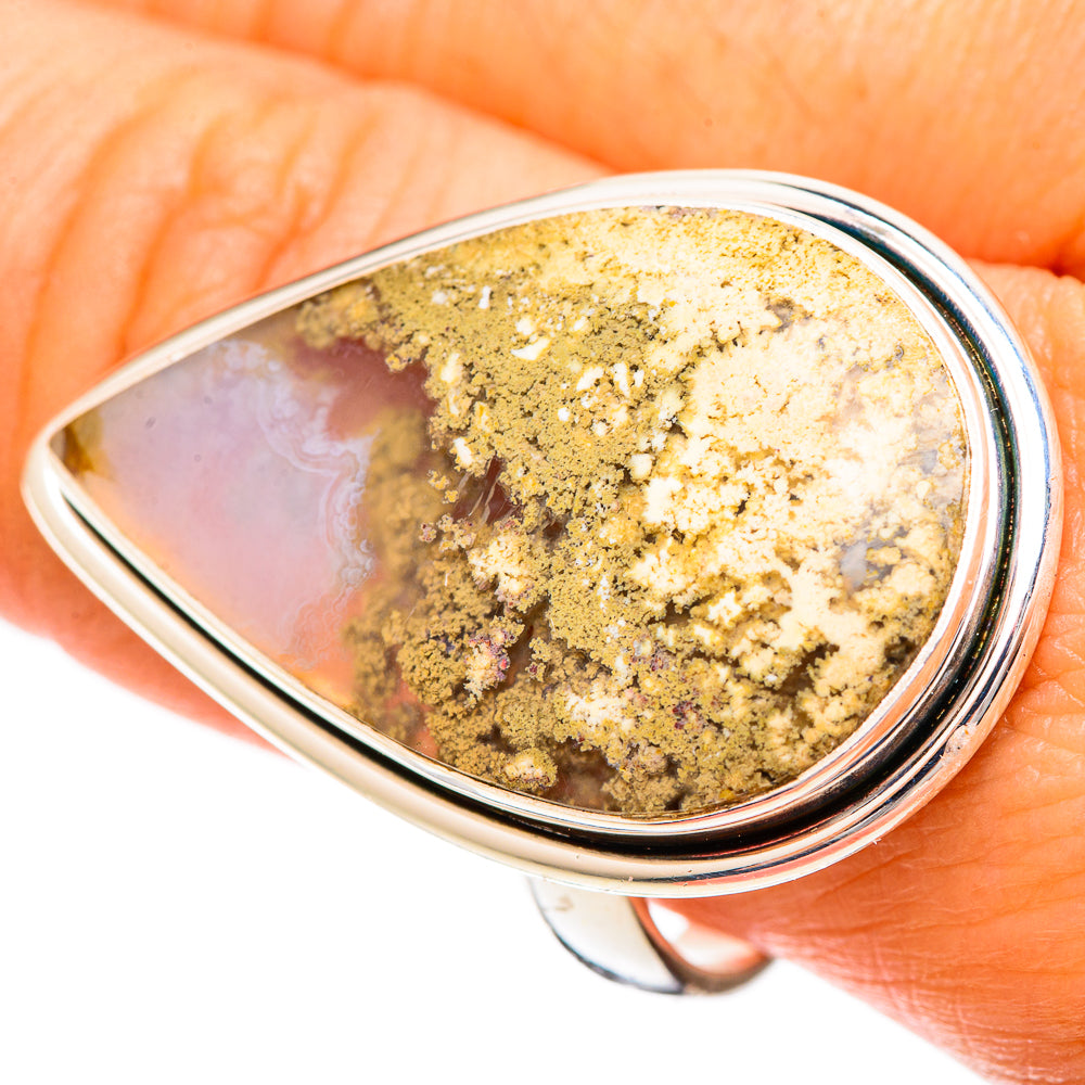 Plume Agate Rings handcrafted by Anasilvercos - RING109509