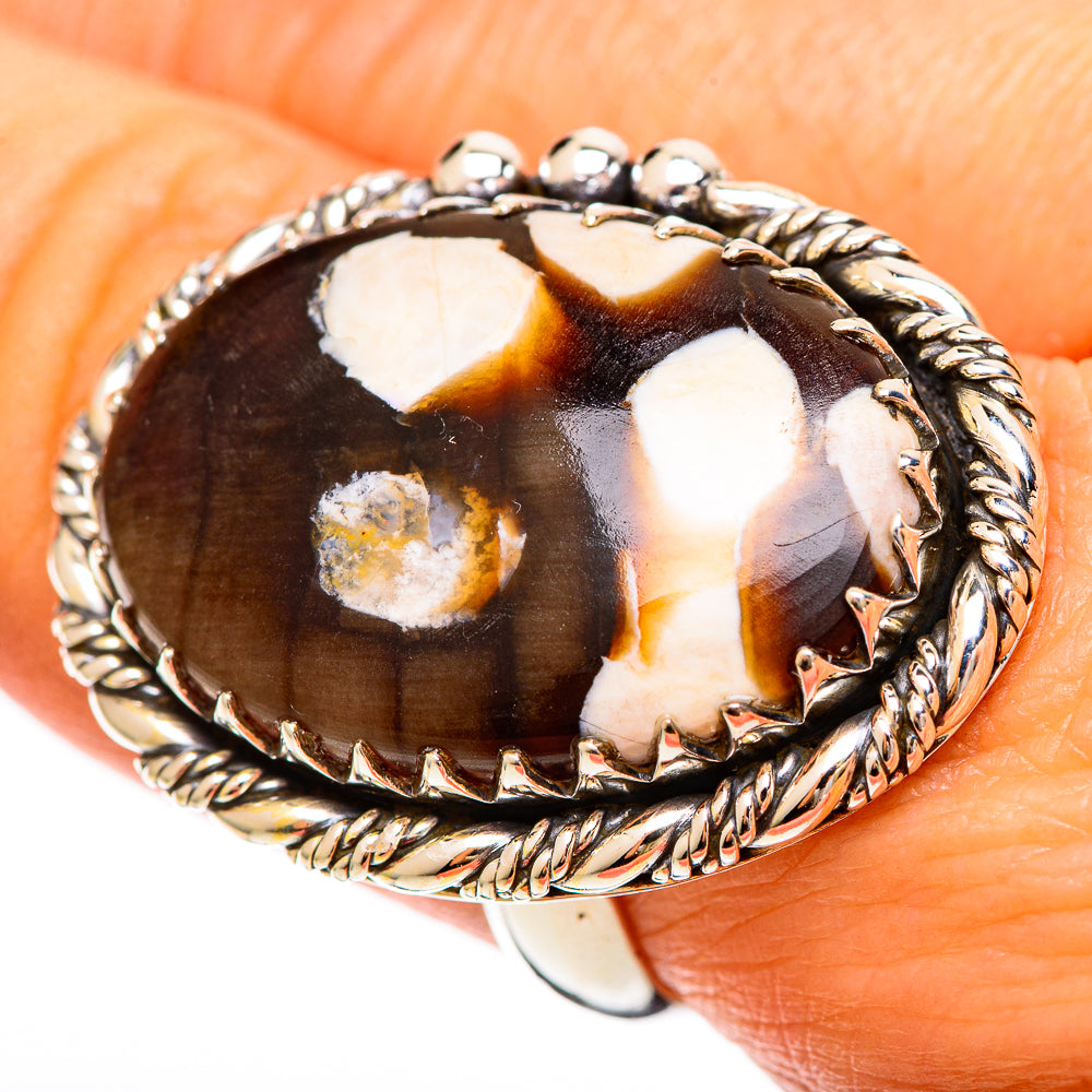 Peanut Wood Jasper Rings handcrafted by Anasilvercos - RING109510