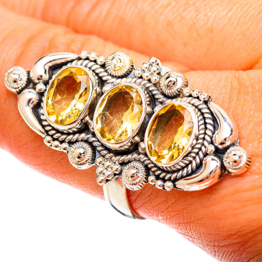 Citrine Rings handcrafted by Anasilvercos - RING109513