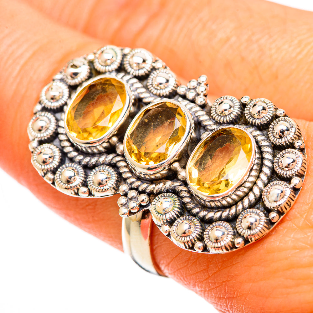 Citrine Rings handcrafted by Anasilvercos - RING109514