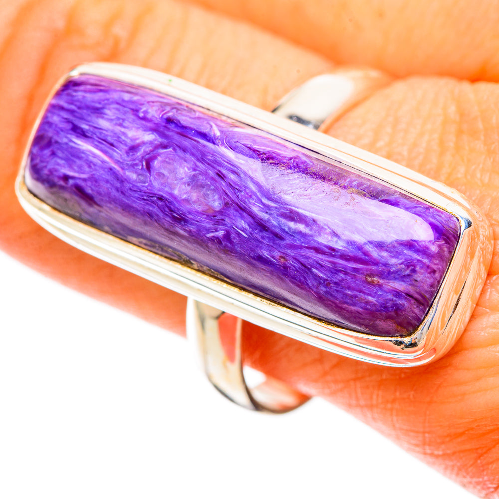 Charoite Rings handcrafted by Anasilvercos - RING109517