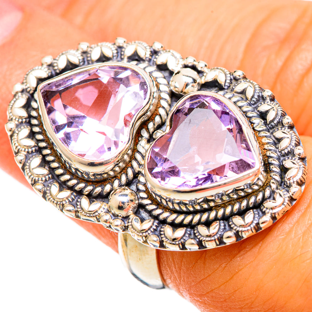 Kunzite Rings handcrafted by Anasilvercos - RING109522