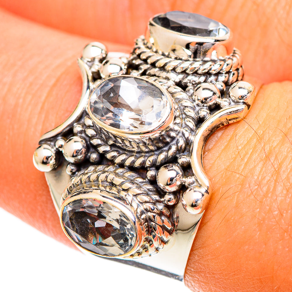 White Quartz Rings handcrafted by Anasilvercos - RING109558