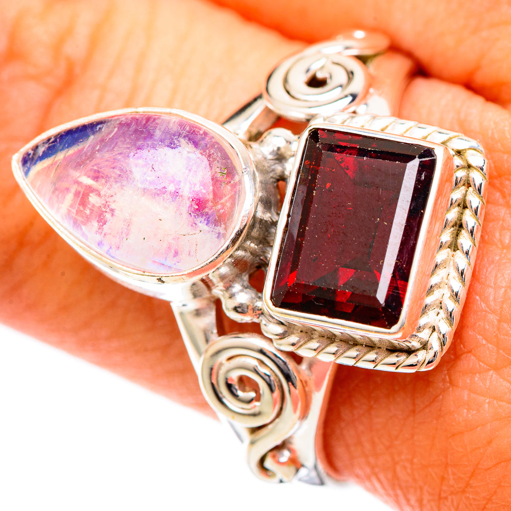 Garnet Rings handcrafted by Anasilvercos - RING109563