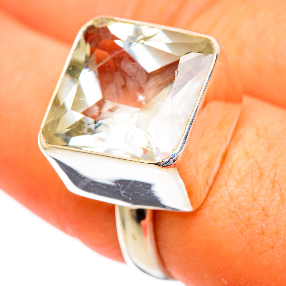 Green Amethyst Rings handcrafted by Anasilvercos - RING109601