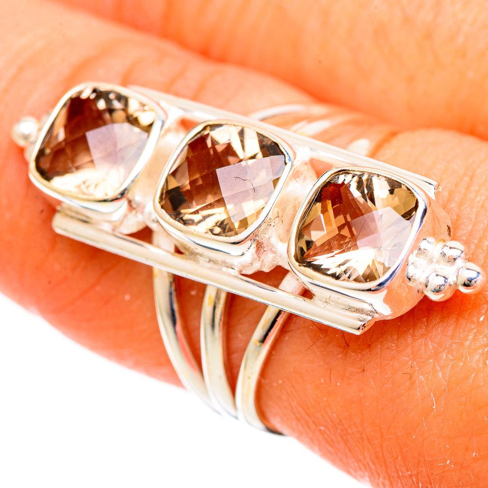 Smoky Quartz Rings handcrafted by Anasilvercos - RING109630