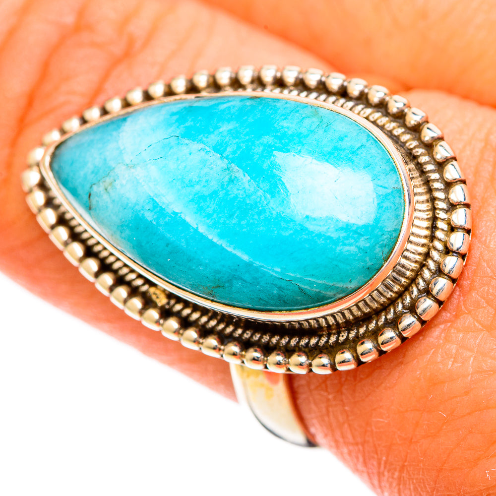 Amazonite Rings handcrafted by Anasilvercos - RING109652