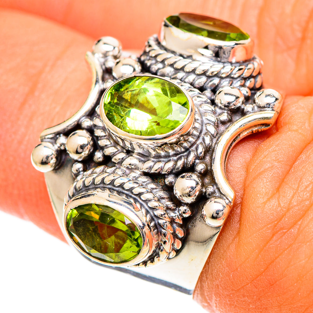 Peridot Rings handcrafted by Anasilvercos - RING109658