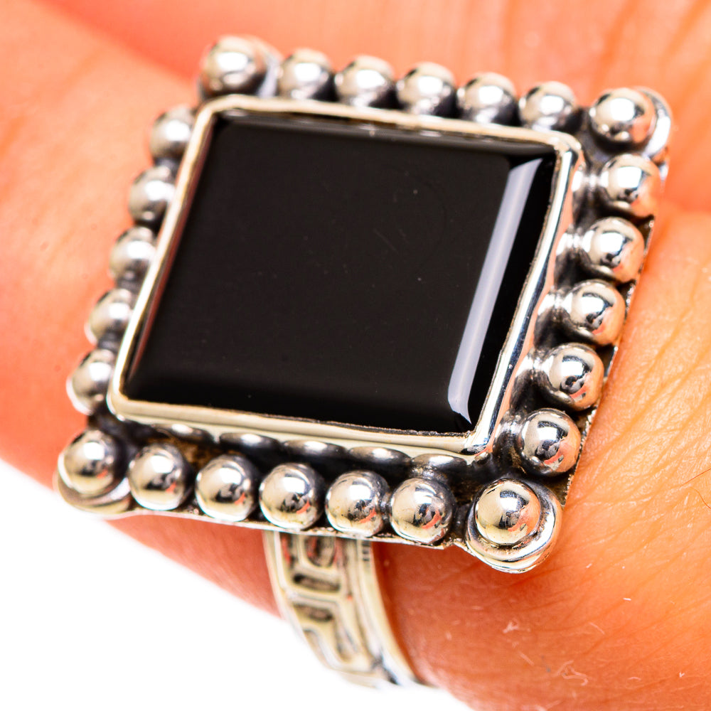 Black Onyx Rings handcrafted by Anasilvercos - RING109665