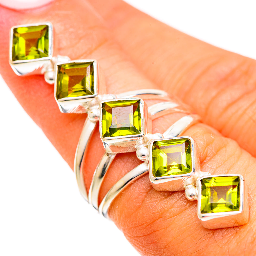 Peridot Rings handcrafted by Anasilvercos - RING109684