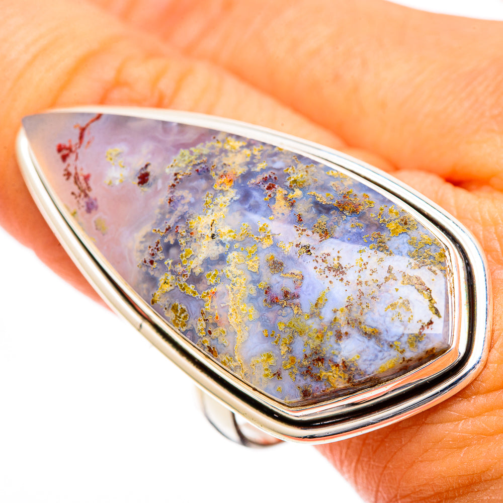 Plume Agate Rings handcrafted by Anasilvercos - RING109691
