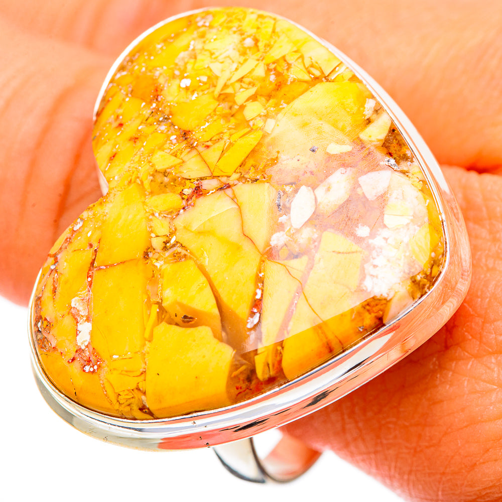 Brecciated Mookaite Rings handcrafted by Anasilvercos - RING109695